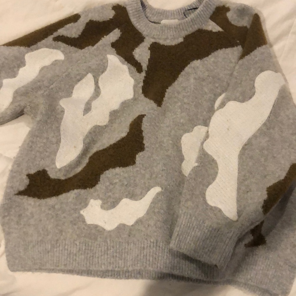 Camo H&M Oversized Sweater